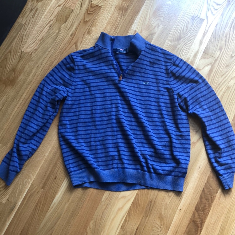 Vineyard Vines Striped Quarter Zip